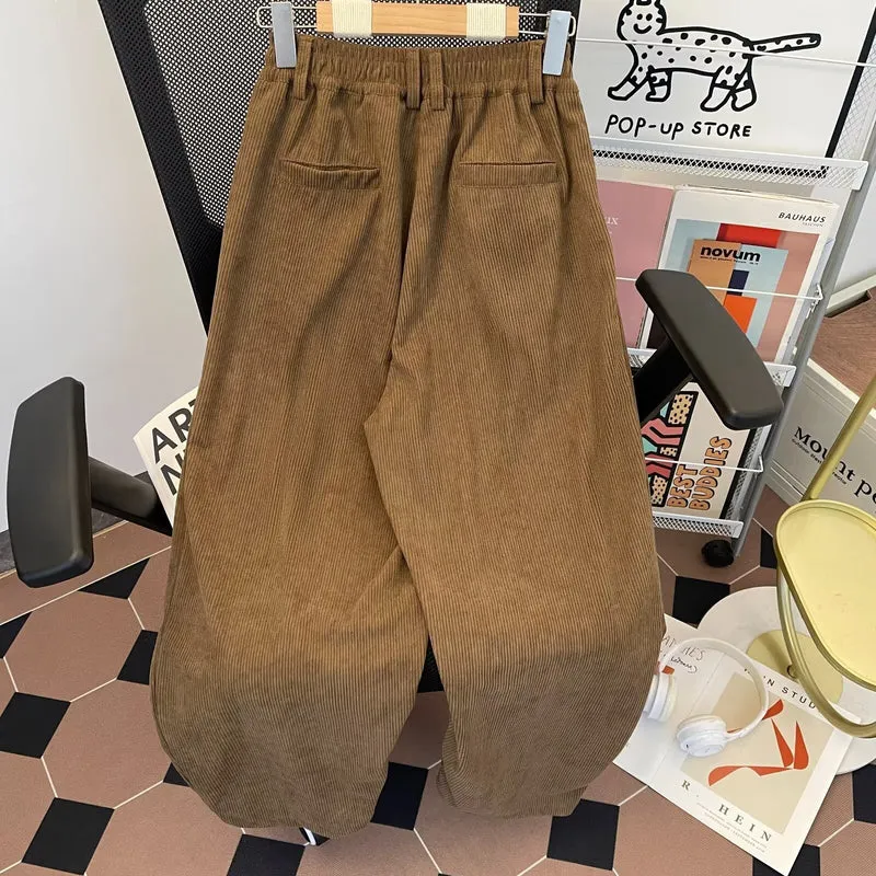 Damen Hochtaillierte Cordhose Nord Taschen