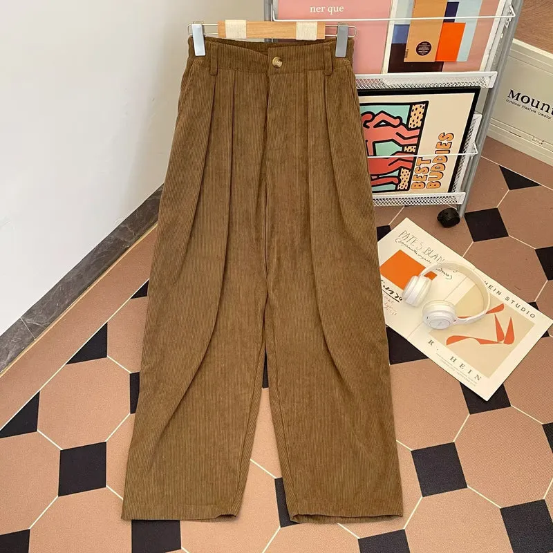 Damen Hochtaillierte Cordhose Nord Taschen