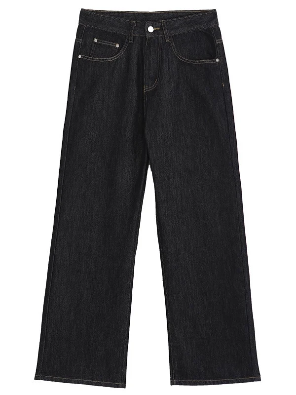Damen Hoch taillierte Jeans Nord Taschen