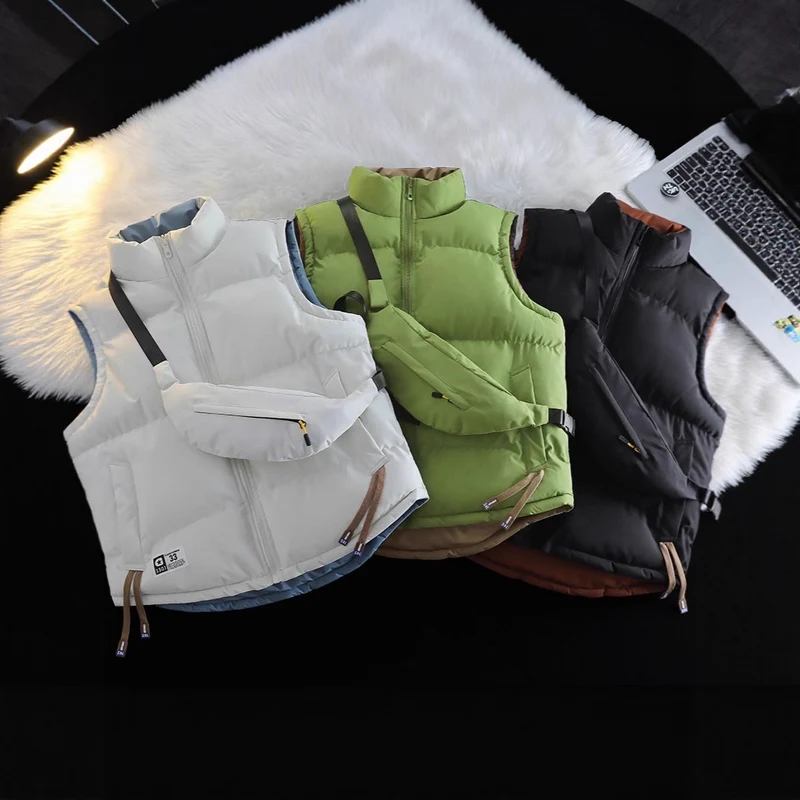 Damen Funktionale Steppweste mit hohen Kragen Nord Taschen