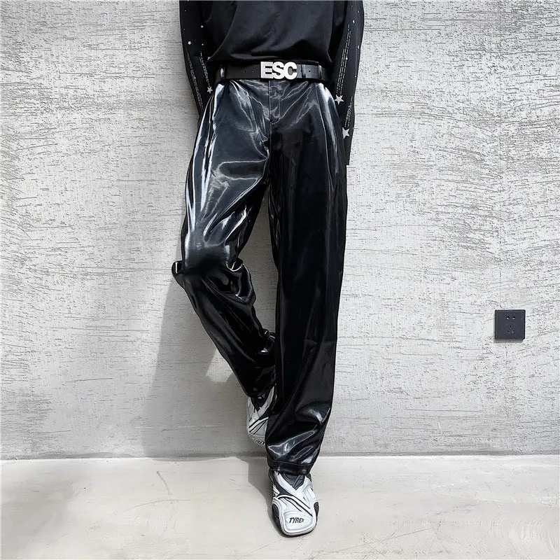 Herren Hochwertige und stylische Lackhose