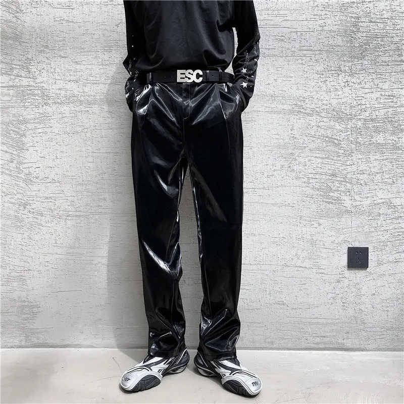 Herren Hochwertige und stylische Lackhose