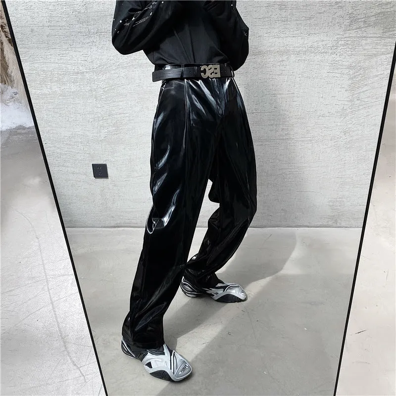 Herren Hochwertige und stylische Lackhose