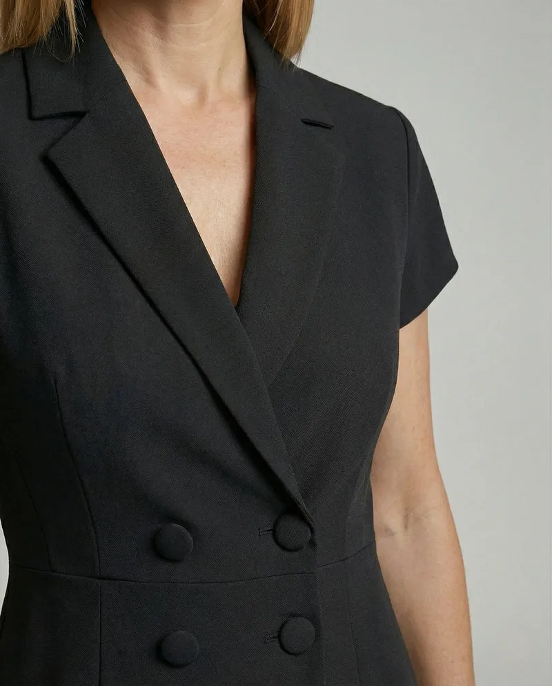 Etuikleid Doppelreiher Mit Revers Damen