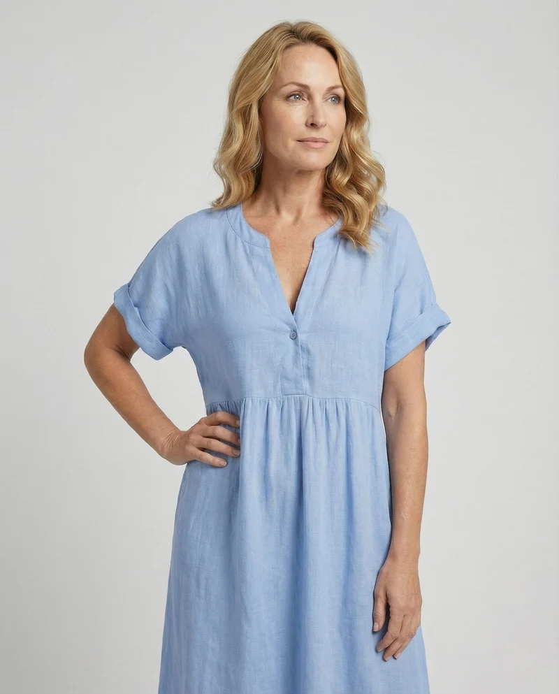 Bluse Damen Kurzarm Kentkragen