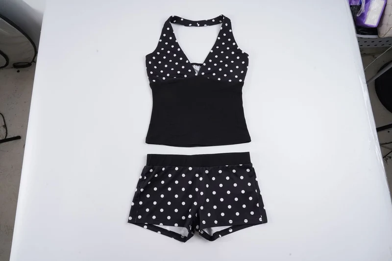 Damen Tankini-Set mit modernem Punkte-Muster und komfortablem Schnitt
