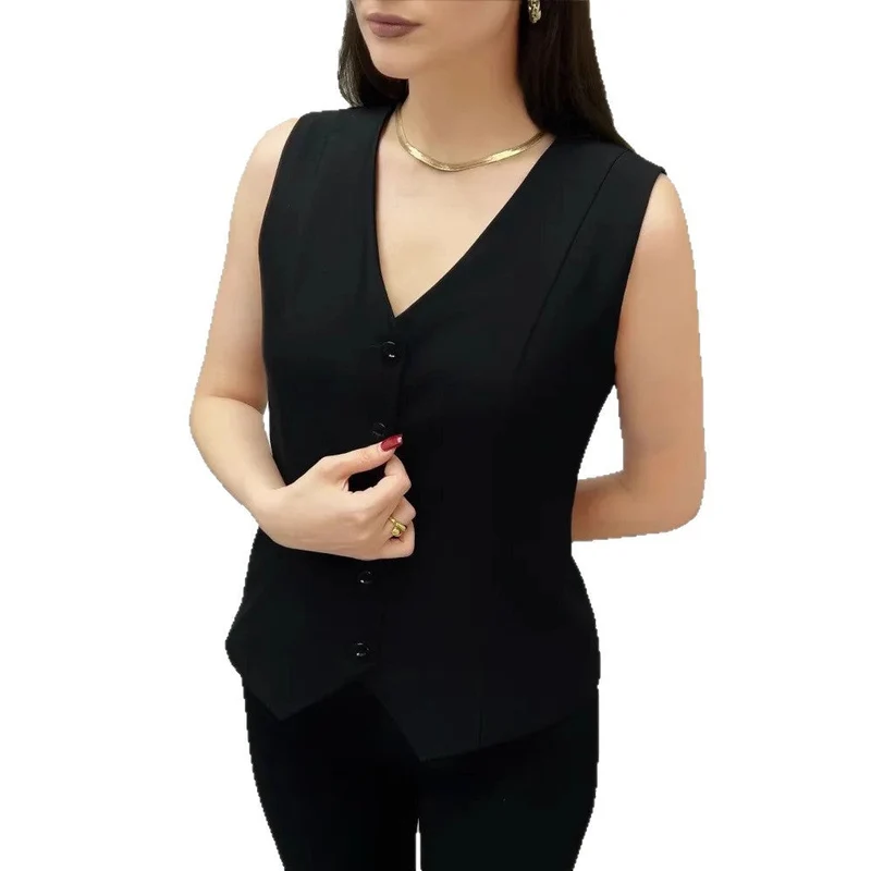 Damen Maßgeschneiderte Elegante Weste Nord Taschen
