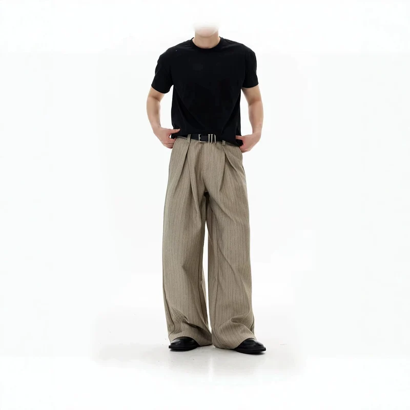 Damen Elegante und weite Hochbundhose mit Plissee Nord Taschen