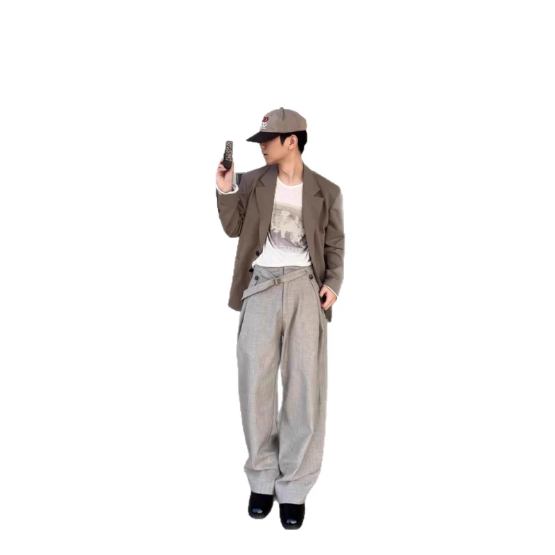 Damen Elegante und bequeme weite Stoffhose Nord Taschen