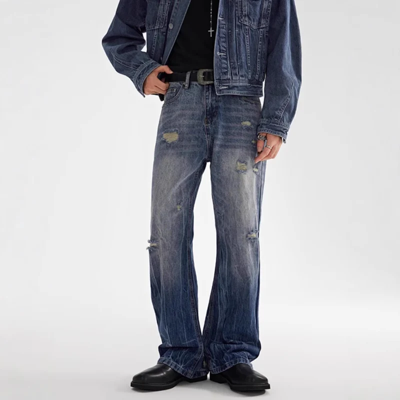 Damen Destroyed Baggy Jeans Nord Taschen