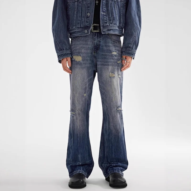Damen Destroyed Baggy Jeans Nord Taschen