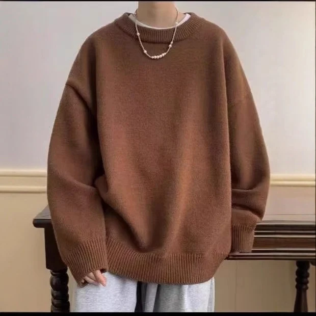 Damen Bequemer Oversized Pullover Nord Taschen