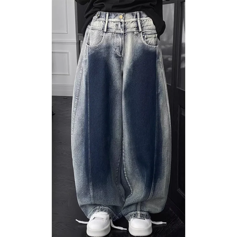 Damen Bequeme und stylische Baggy-Jeans Nord Taschen