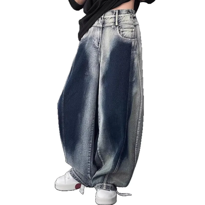 Damen Bequeme und stylische Baggy-Jeans Nord Taschen