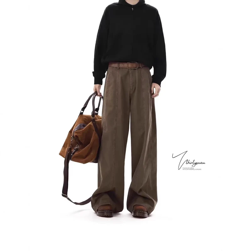 Damen Bequeme und modische Weitbein-Hose Nord Taschen