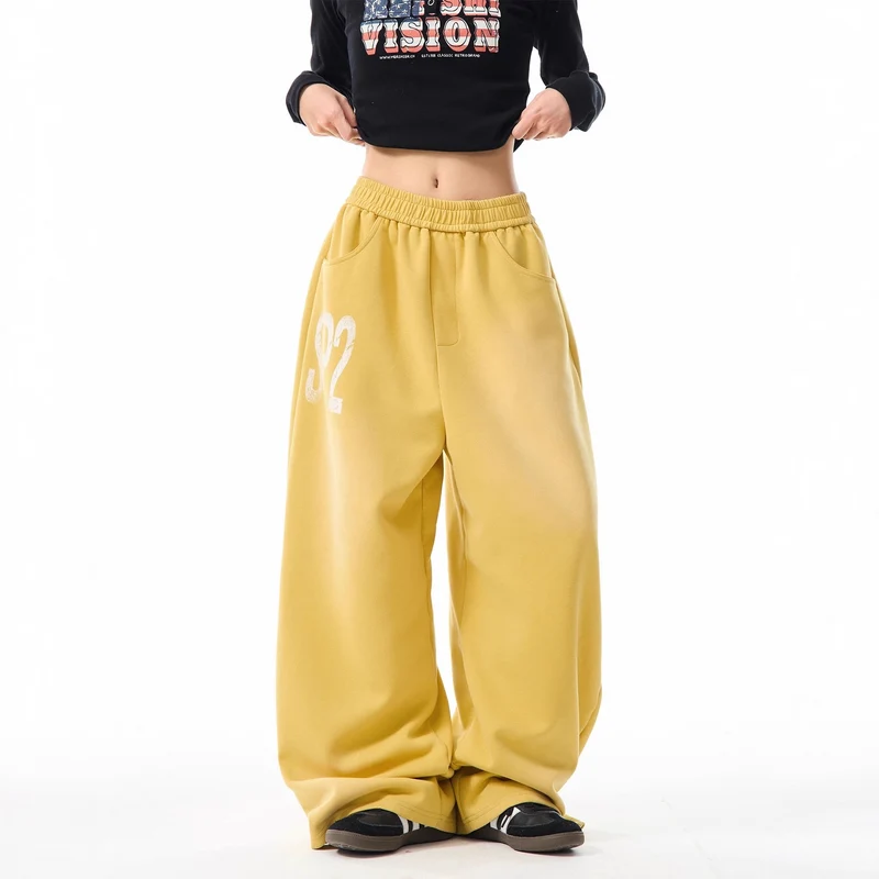 Damen Bequeme Oversized Freizeithose Nord Taschen