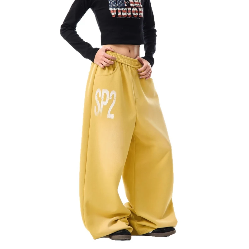 Damen Bequeme Oversized Freizeithose Nord Taschen