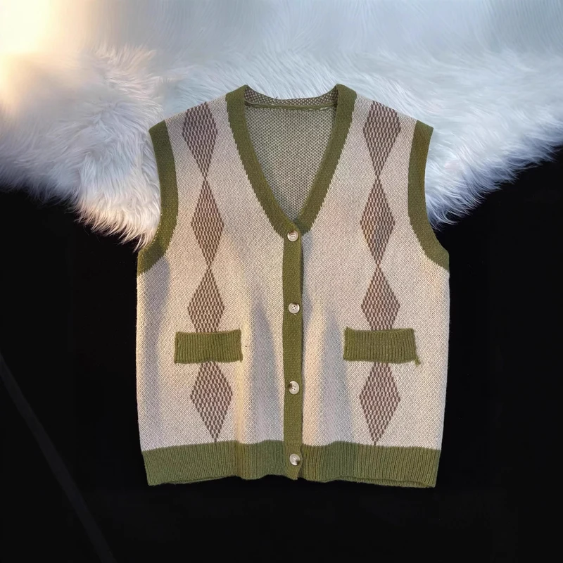 Damen ärmellose Strickweste Nord Taschen
