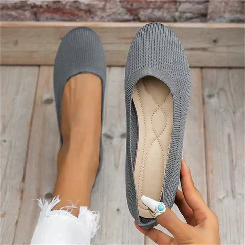 Ballerina Schuhe - Damen Flache Slip-On Orthopädische Sommerschuhe