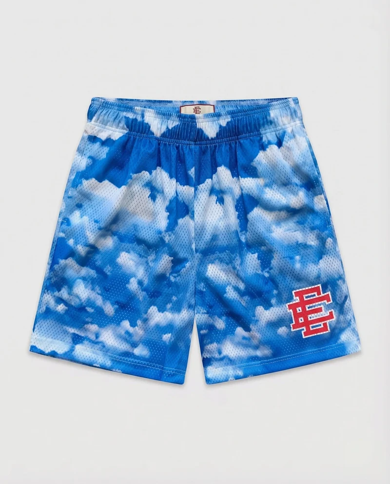 Damen Lounge-Shorts Logomuster Elastikbund Logo-Patch