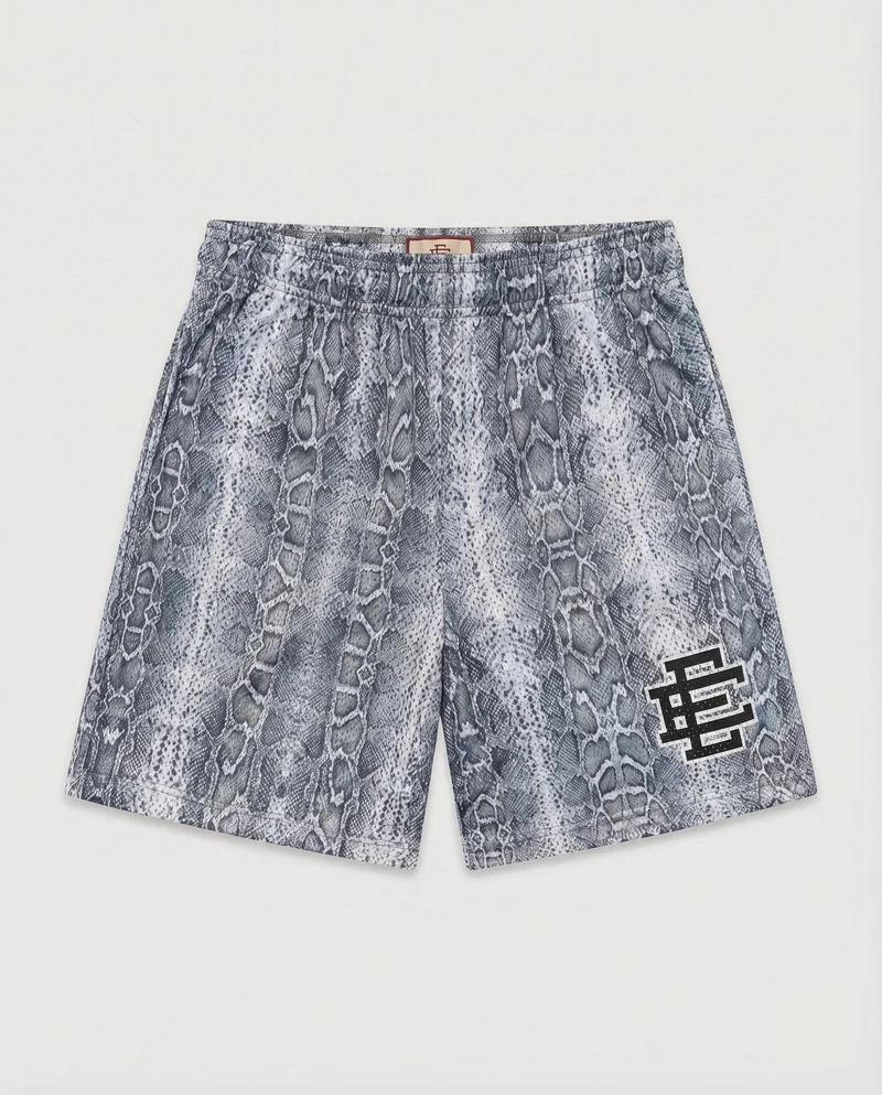 Damen Lounge-Shorts Logomuster Elastikbund Logo-Patch