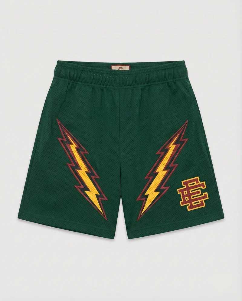 Damen Lounge-Shorts Logomuster Elastikbund Logo-Patch