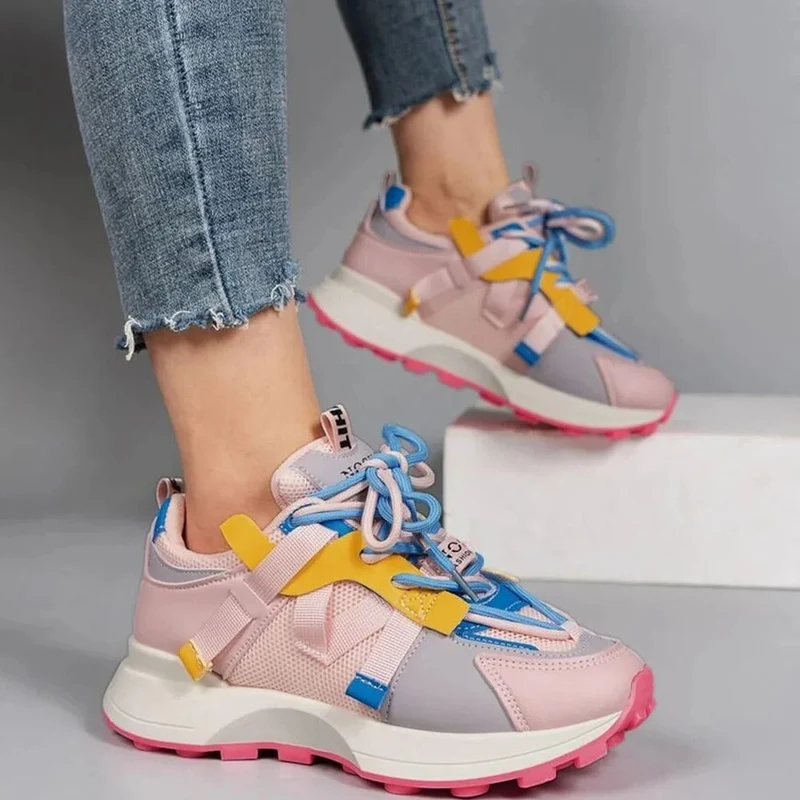 Damen Atmungsaktive Bunte Sneakers Nord Taschen