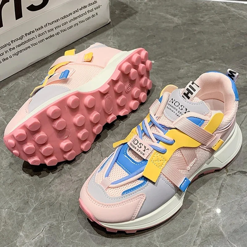 Damen Atmungsaktive Bunte Sneakers Nord Taschen