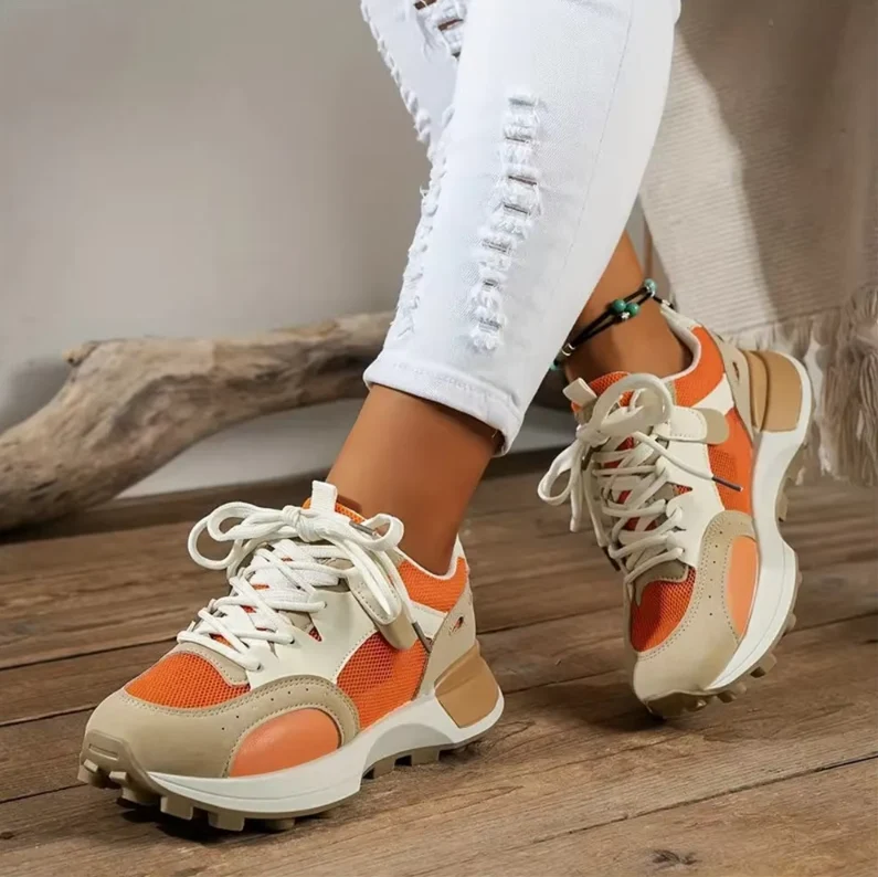 Damen Atmungsaktive Bunte Sneakers Nord Taschen