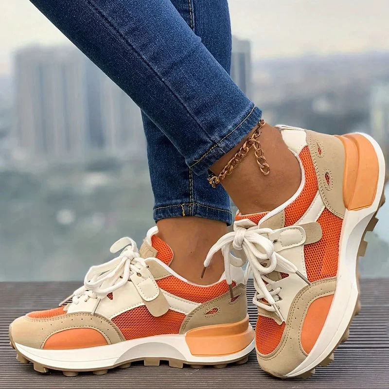 Damen Atmungsaktive Bunte Sneakers Nord Taschen