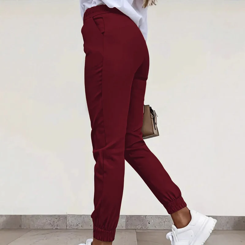 Damen bequeme Slim-Fit Chino-Hose