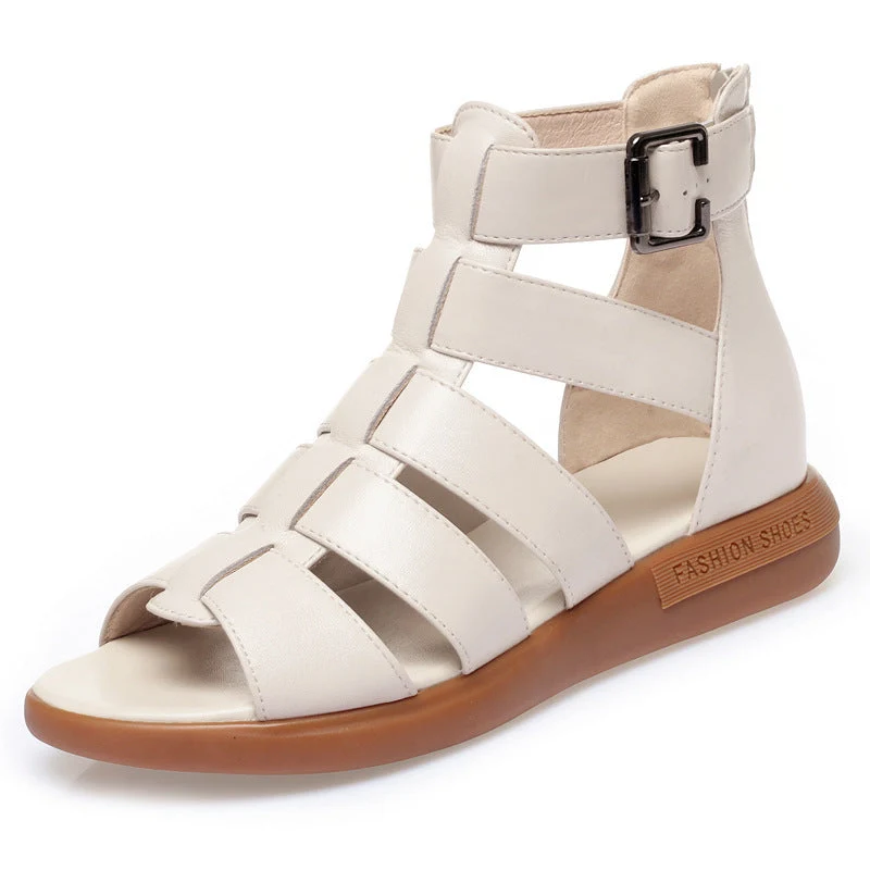 Damen Sandalen mit modischem Riemendesign und Komfortsohle