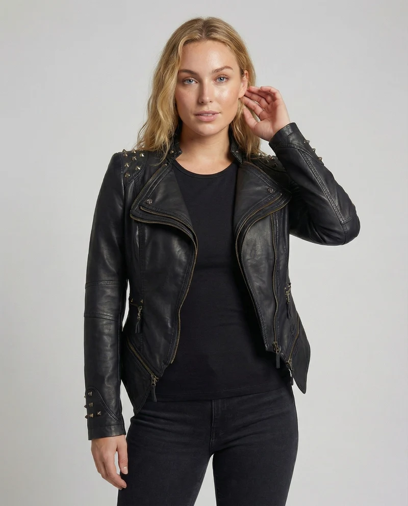 Bikerjacke für Damen Schlanke Passform