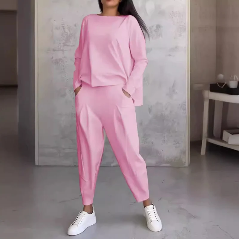 Damen lässiger Zweiteiliger Sweatanzug
