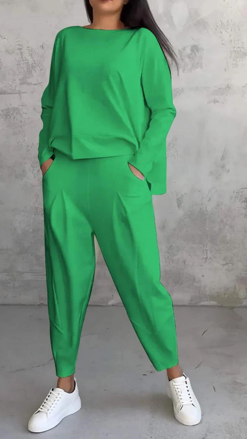 Damen lässiger Zweiteiliger Sweatanzug