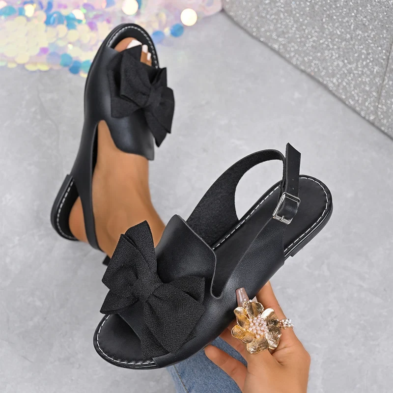 Damen Sling Sandalen mit eleganten Schleifen Nord Taschen