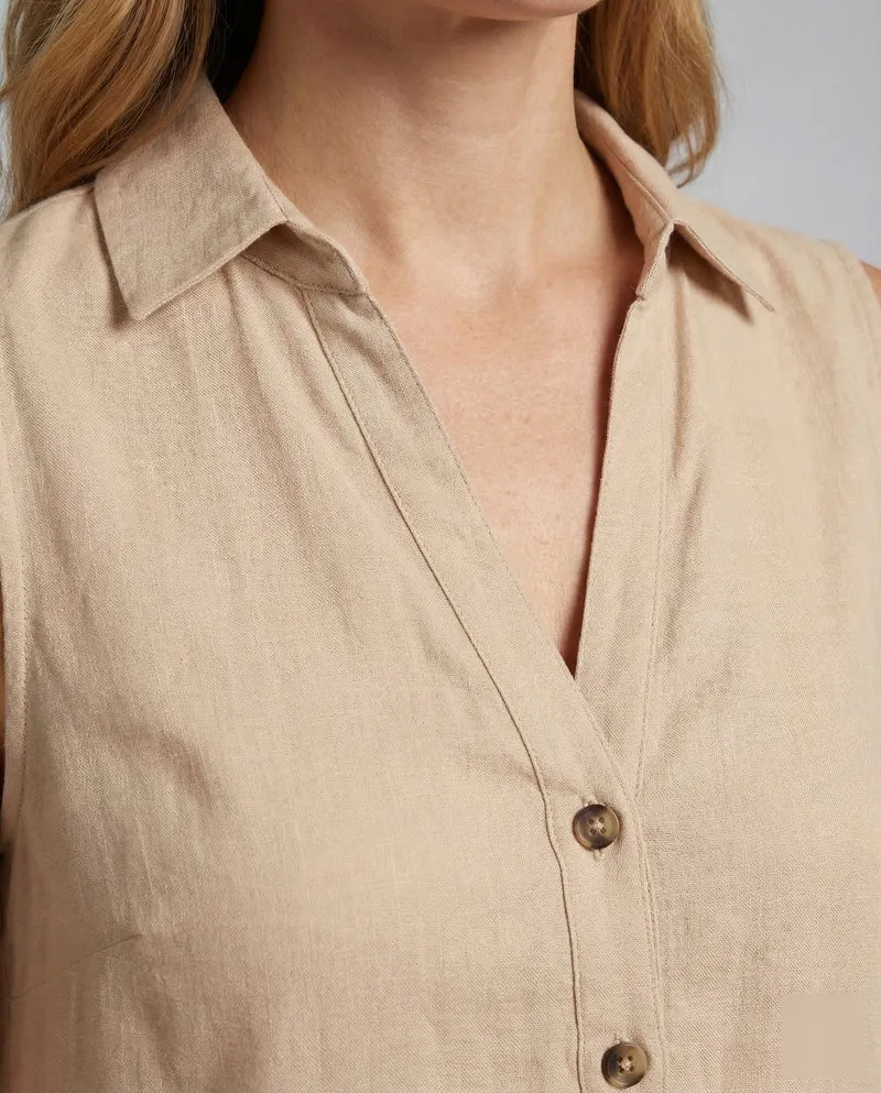 Damen Blusen-Minikleid Stehkragen Gerundeter Saum