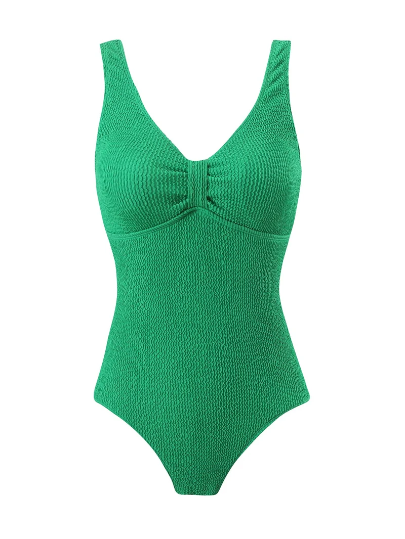 Damen Sportlicher Badeanzug mit strukturiertem Effekt Nord Taschen