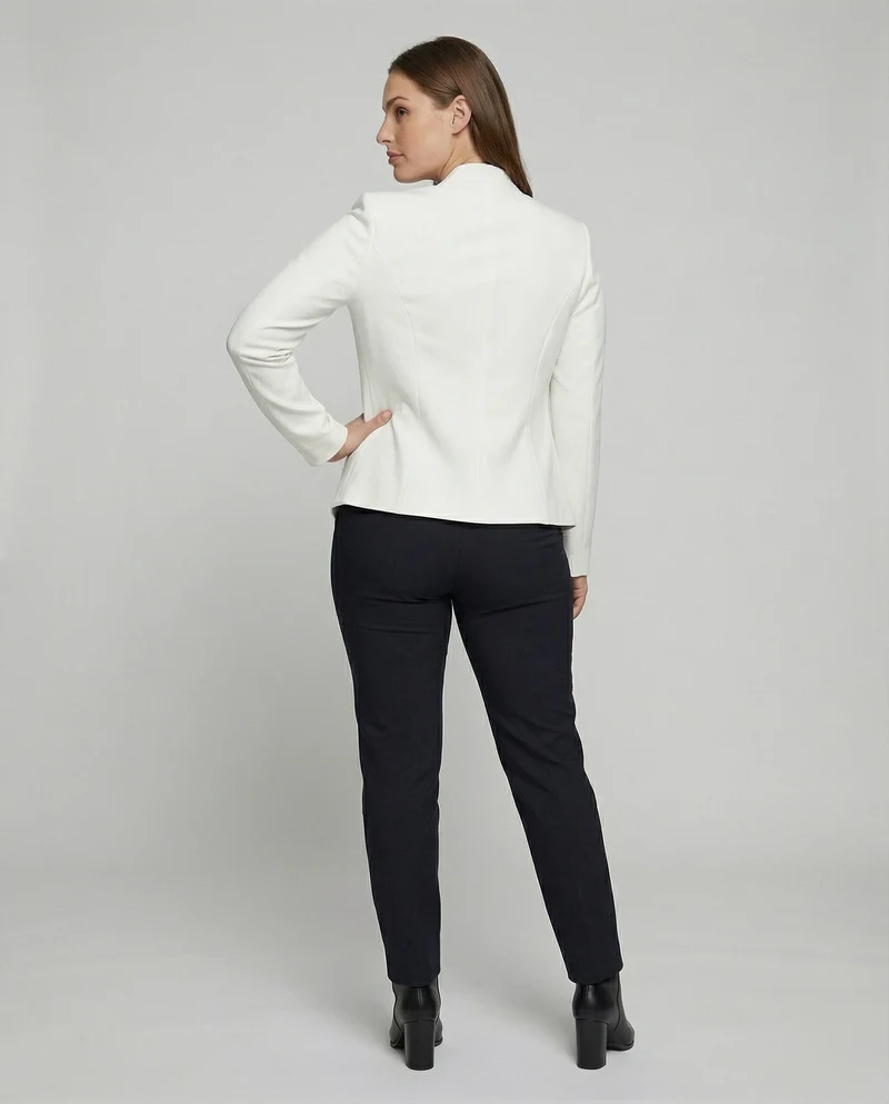 Damen Cleane Stehkragen Sakko-Blazer