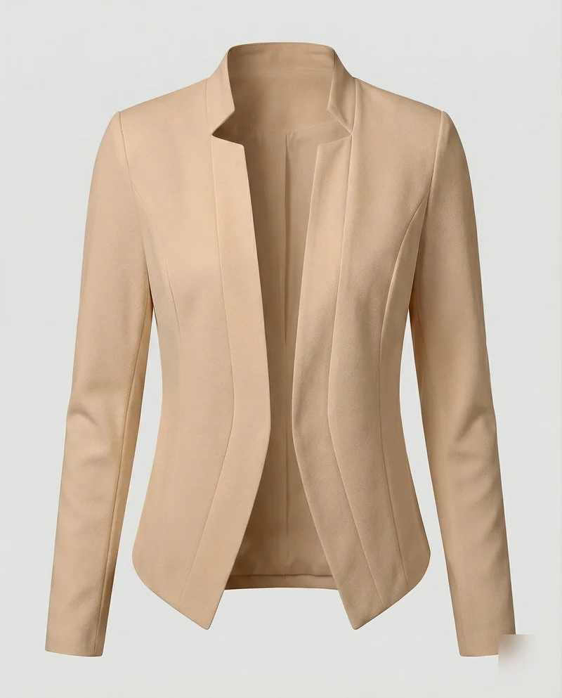 Damen Cleane Stehkragen Sakko-Blazer