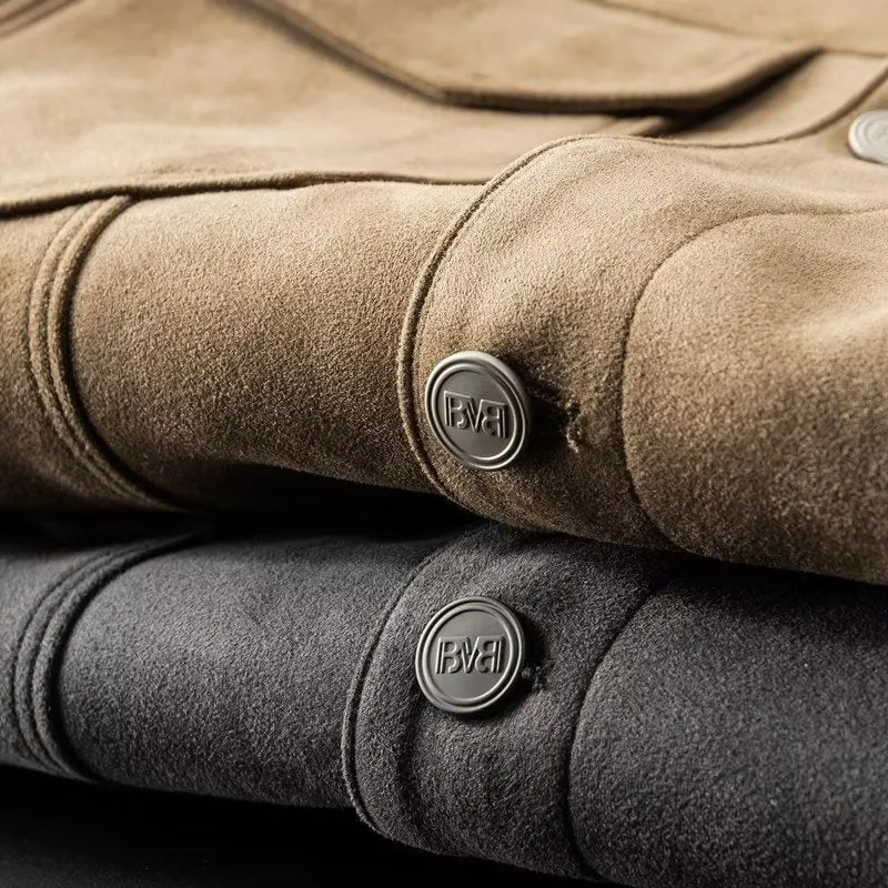 Klassische Wildlederjacke für Männer