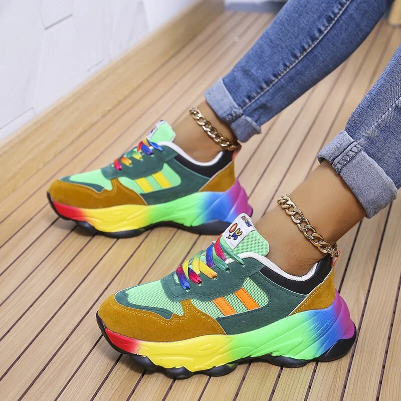 Bunte grobe Sneaker