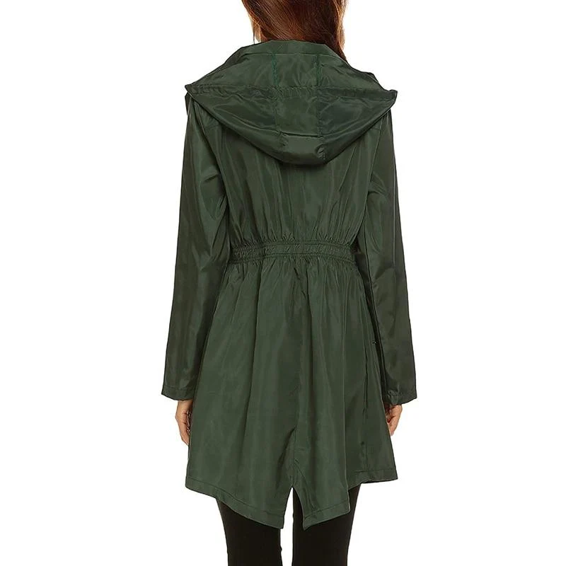 Leichte Regenjacke für Damen mit Kapuze