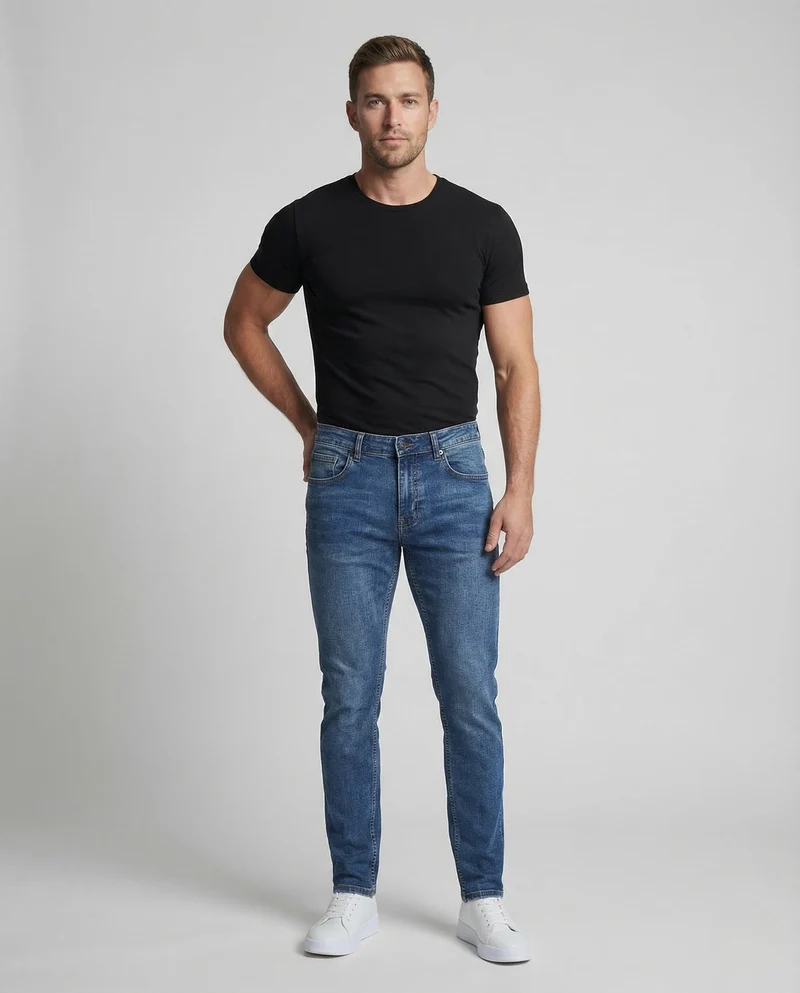 Herren Jeans Slim Gerade