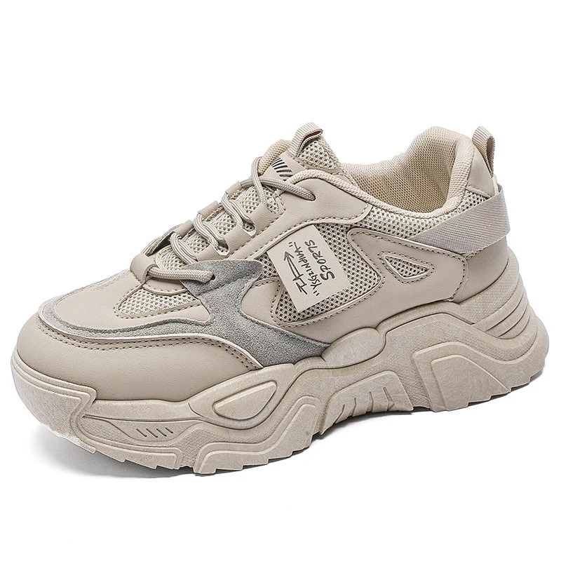 Damen Sneakers im modernen Chunky-Stil mit atmungsaktivem Obermaterial und gepolsterter Sohle