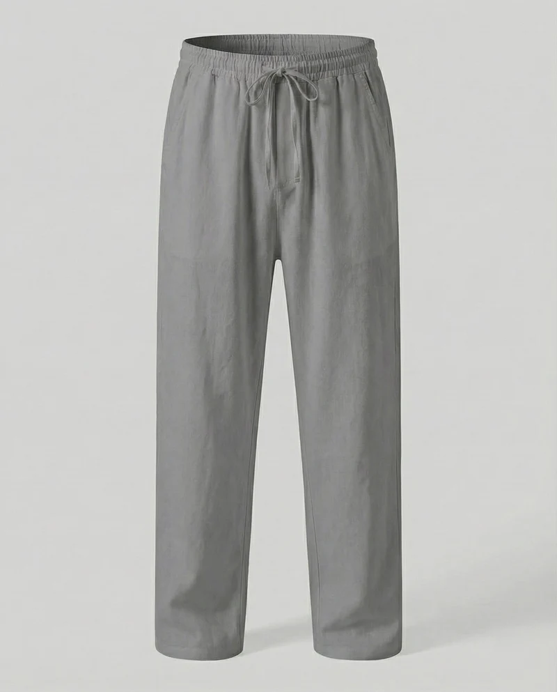 Herren lässige Leinen-Loungehose im Zen-Stil
