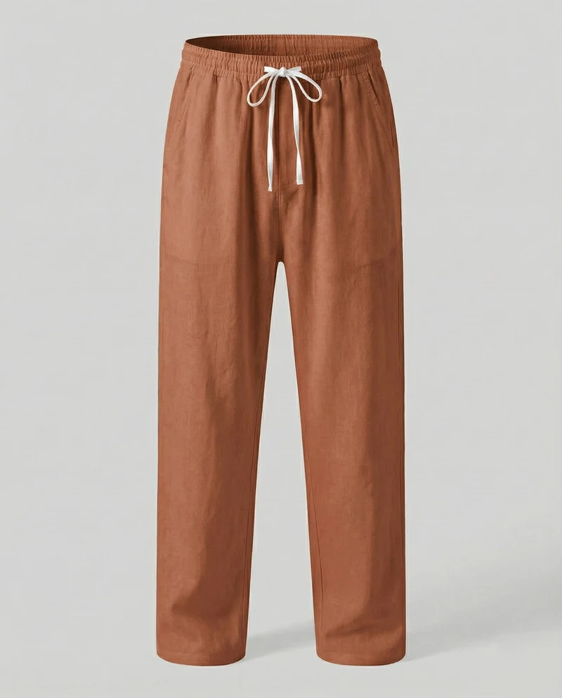 Herren lässige Leinen-Loungehose im Zen-Stil