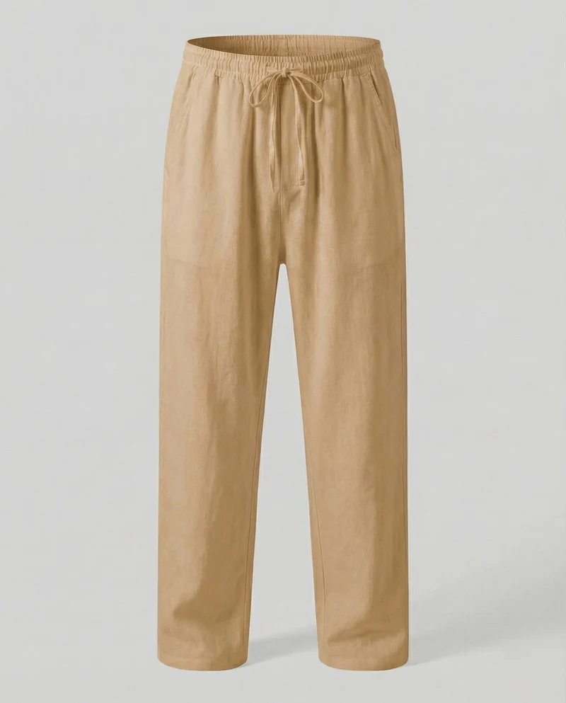 Herren lässige Leinen-Loungehose im Zen-Stil