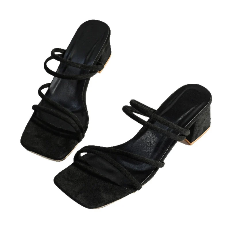 Damen Elegante Sandalen mit geschmackvollem Blockabsatz und verstellbaren Riemen