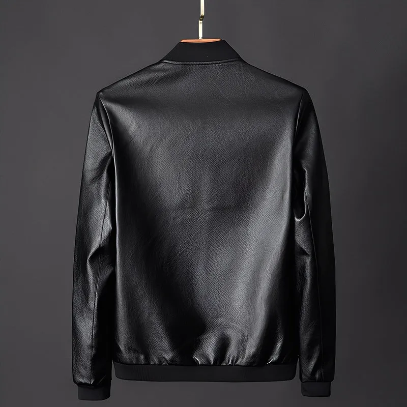Stylische Biker-Lederjacke für Männer